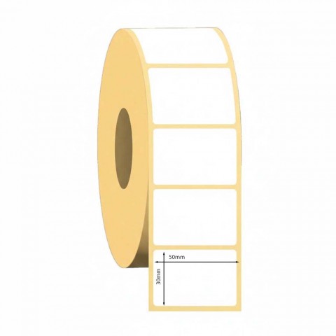 50X30 2000'Lİ  PP OPAK BARKOD ETİKETİ